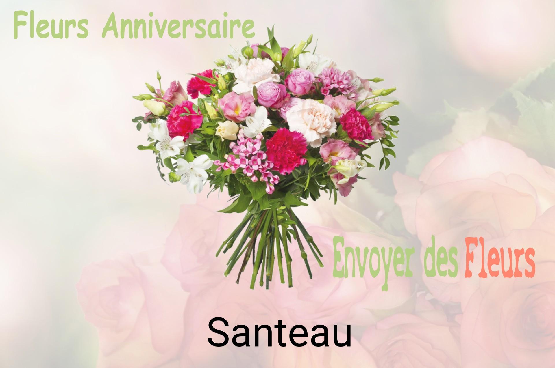Bouquet de fleurs d’anniversaire livré à Santeau
